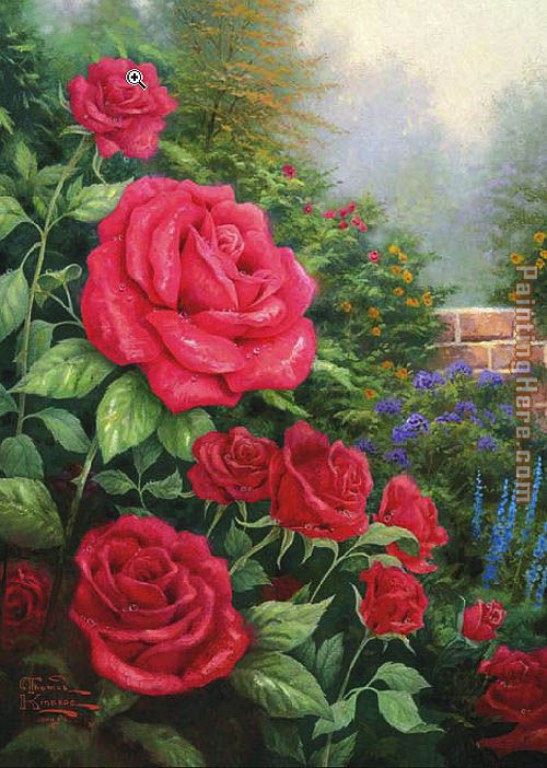 Thomas Kinkade A Perfect Red Rose